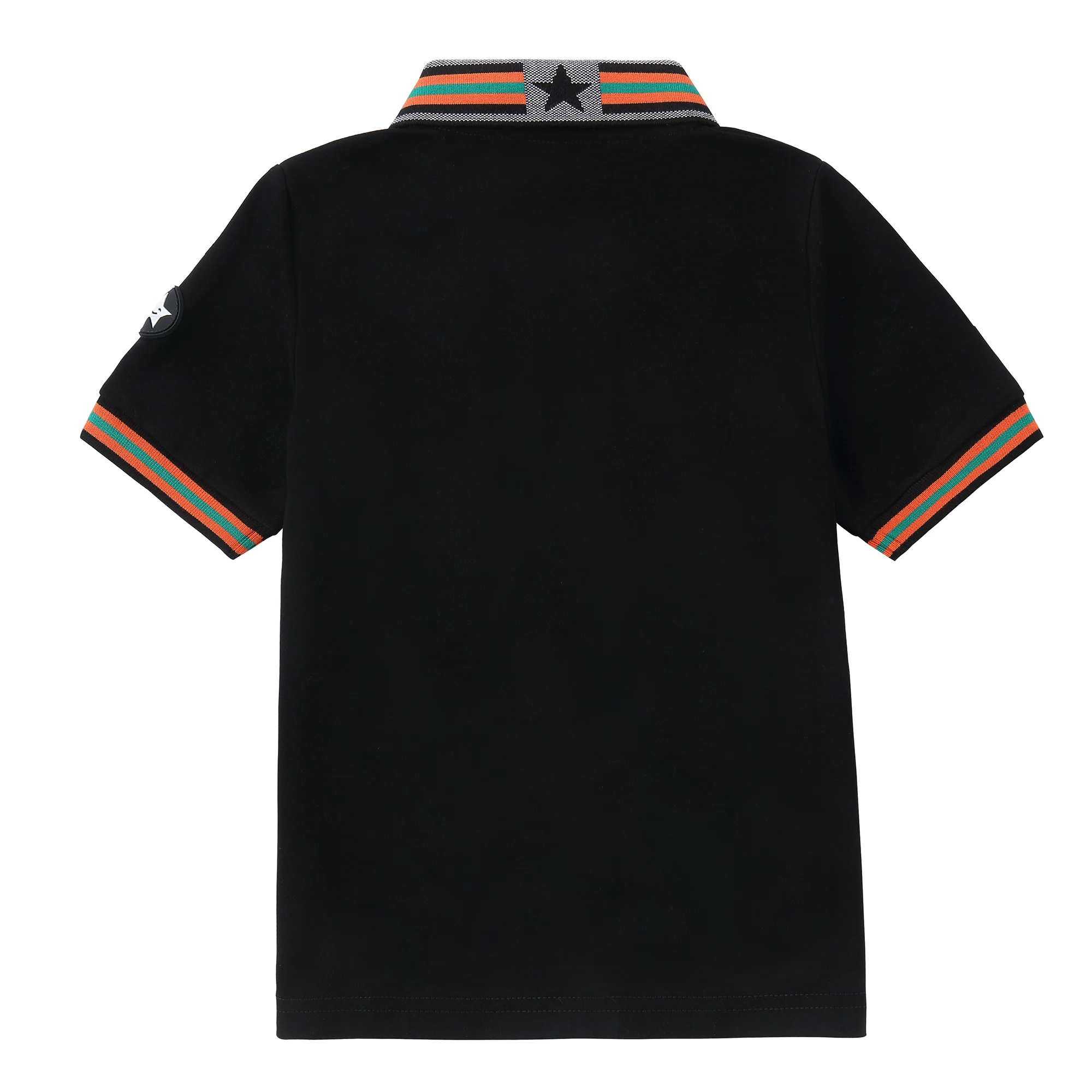 Black / Orange Trim Polo - Image 4