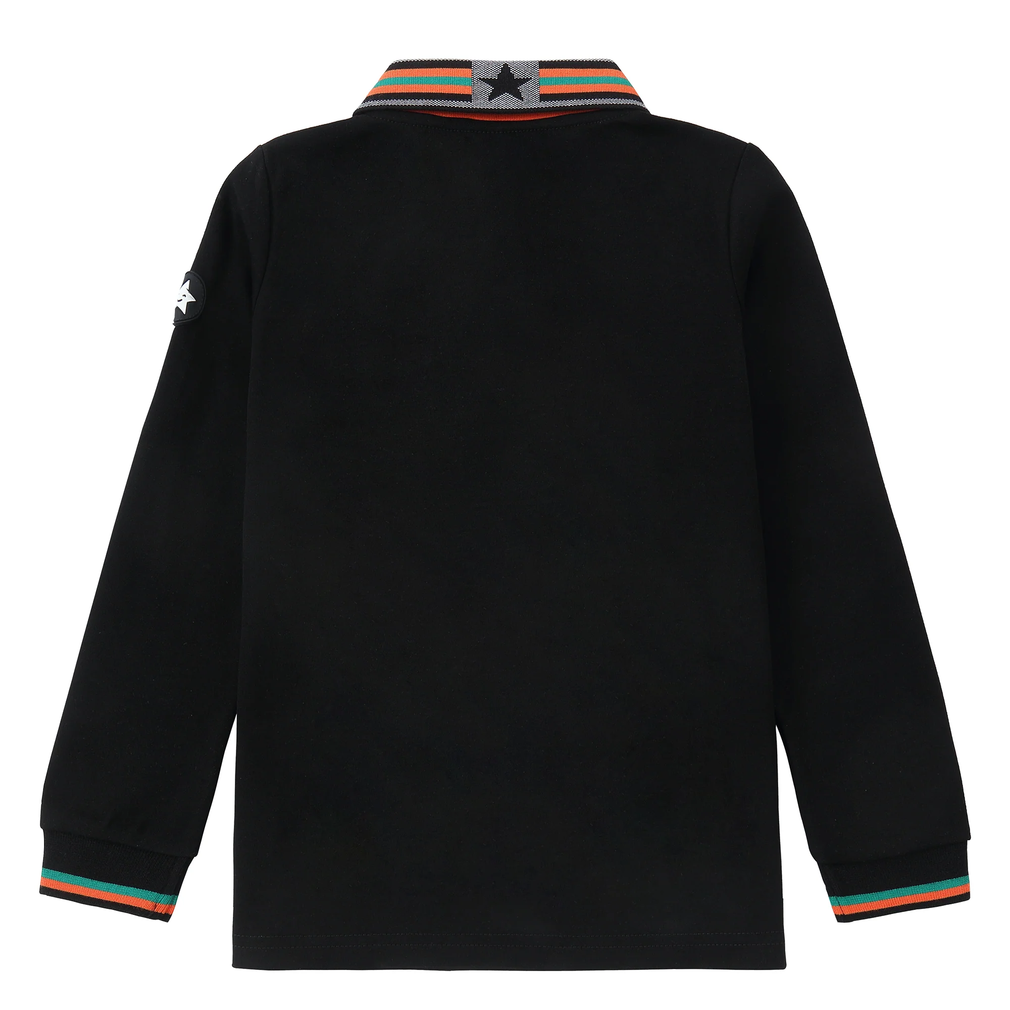 Black / Orange Trim Polo - Image 5