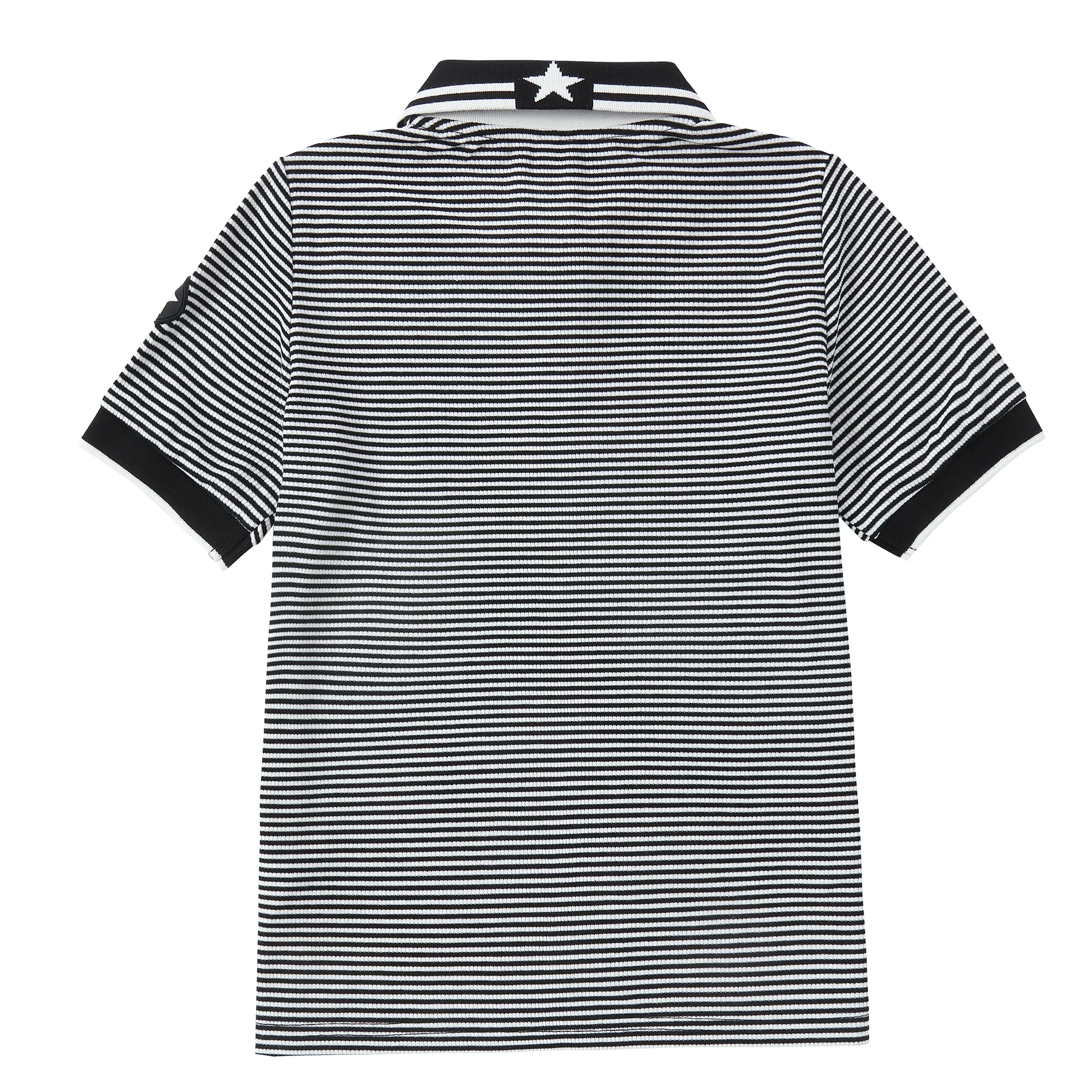 Black & White Striped Polo - Image 5