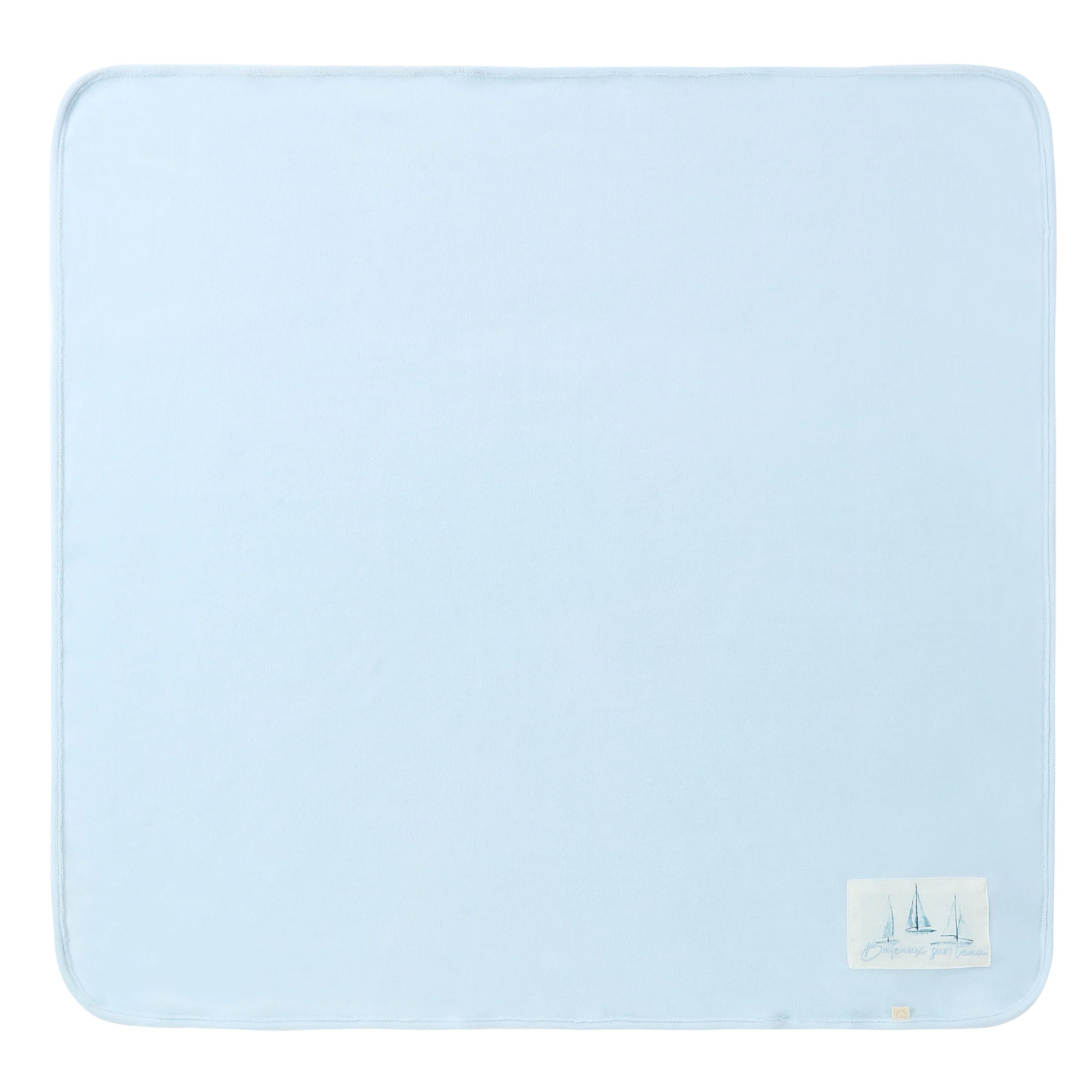Blue 'Bateaux Sur Leau' Blanket - Image 4