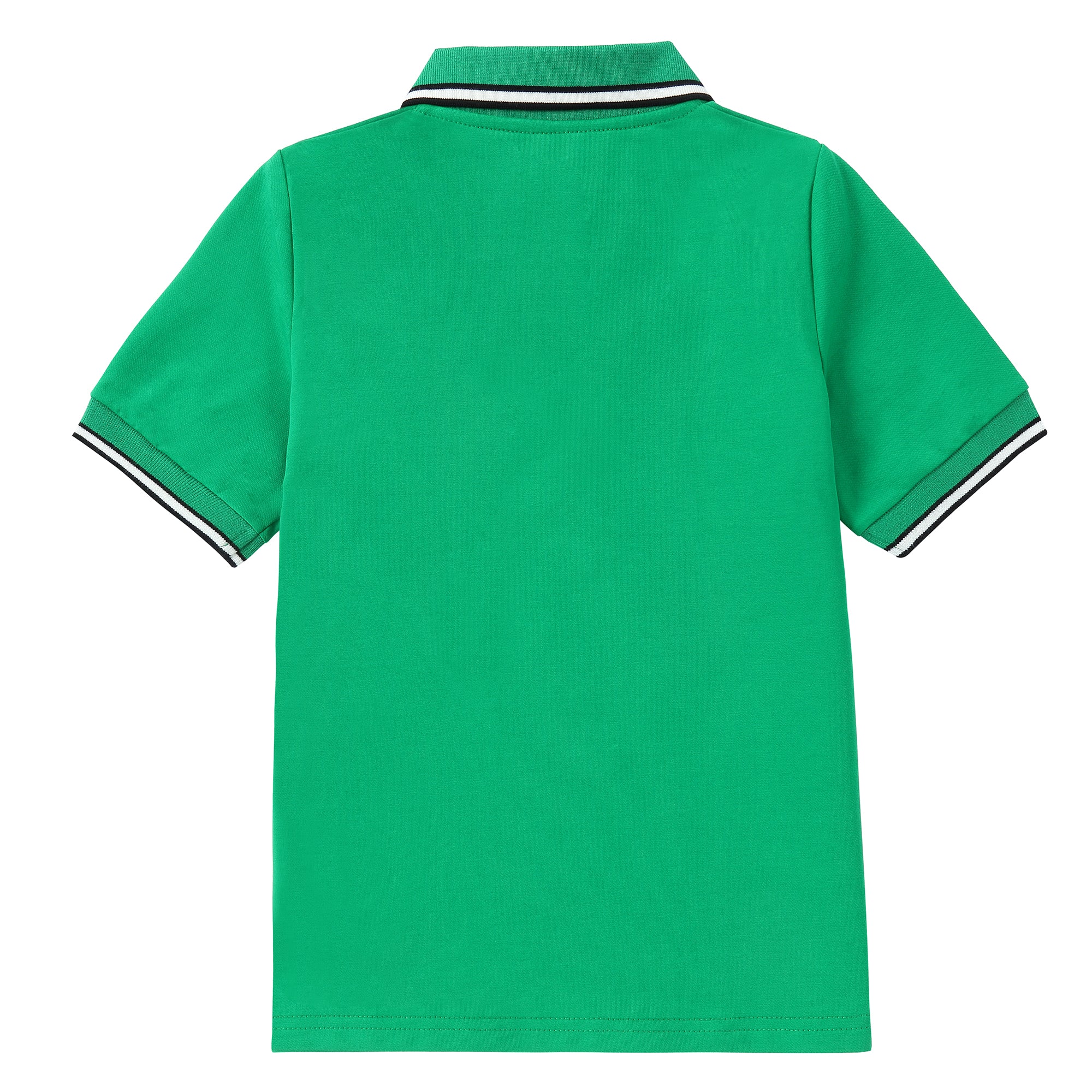 Green/ Black & White Trim Polo - Image 4