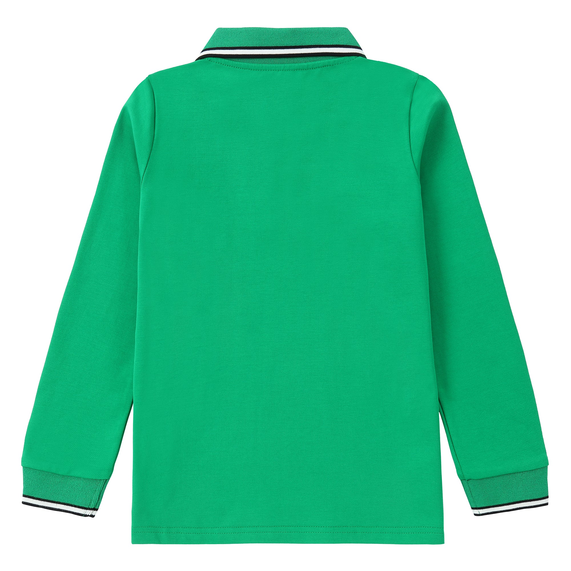 Green/ Black & White Trim Polo - Image 5