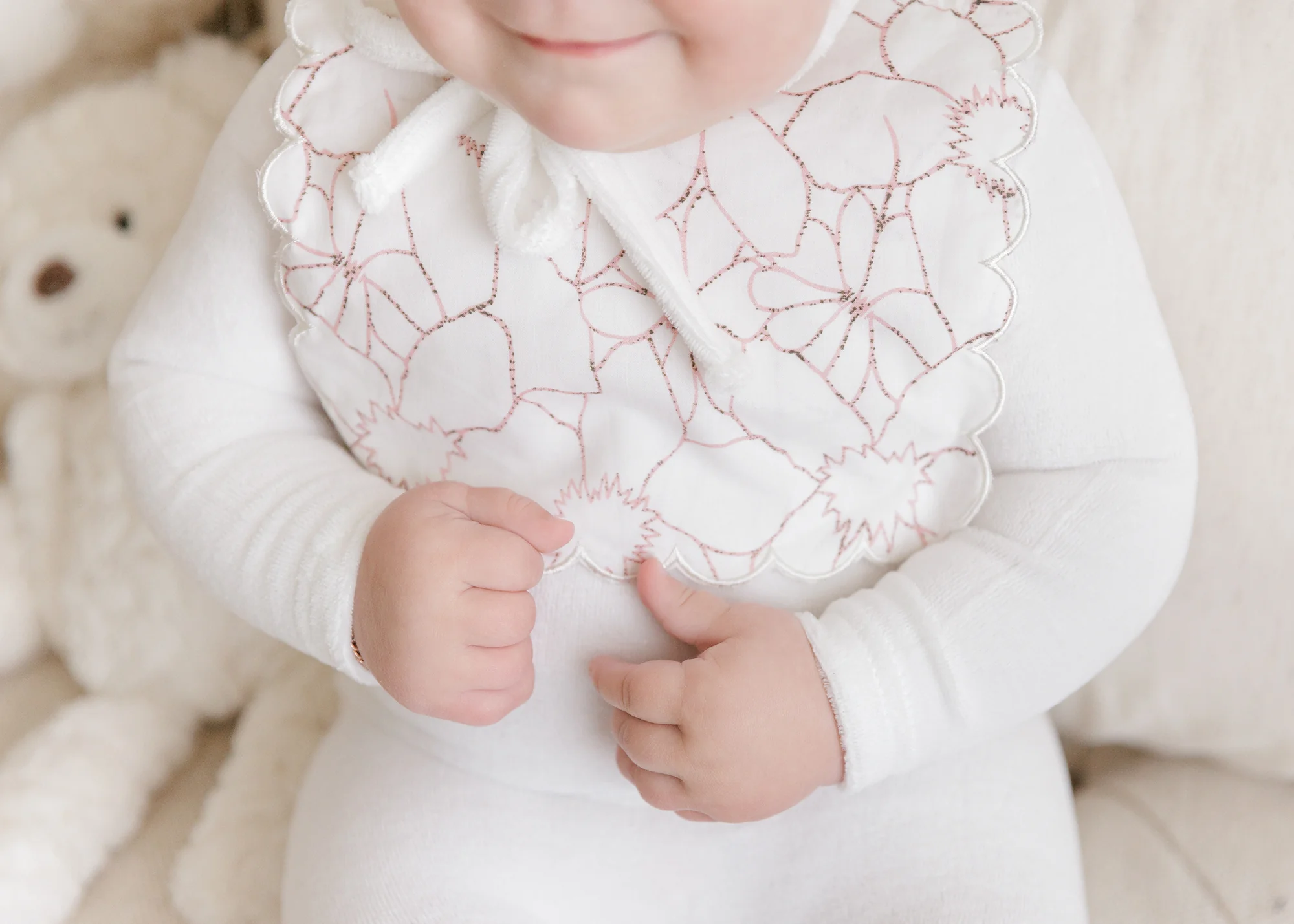 Cherry & Flower Bib Footie - Image 4