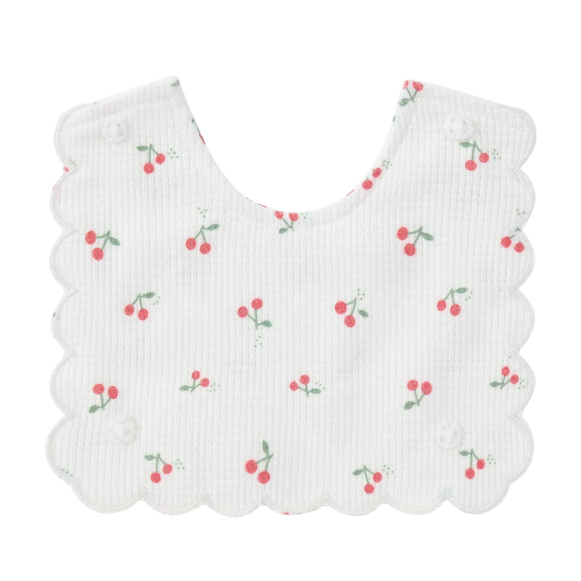 Cherry & Flower Bib Footie - Image 5