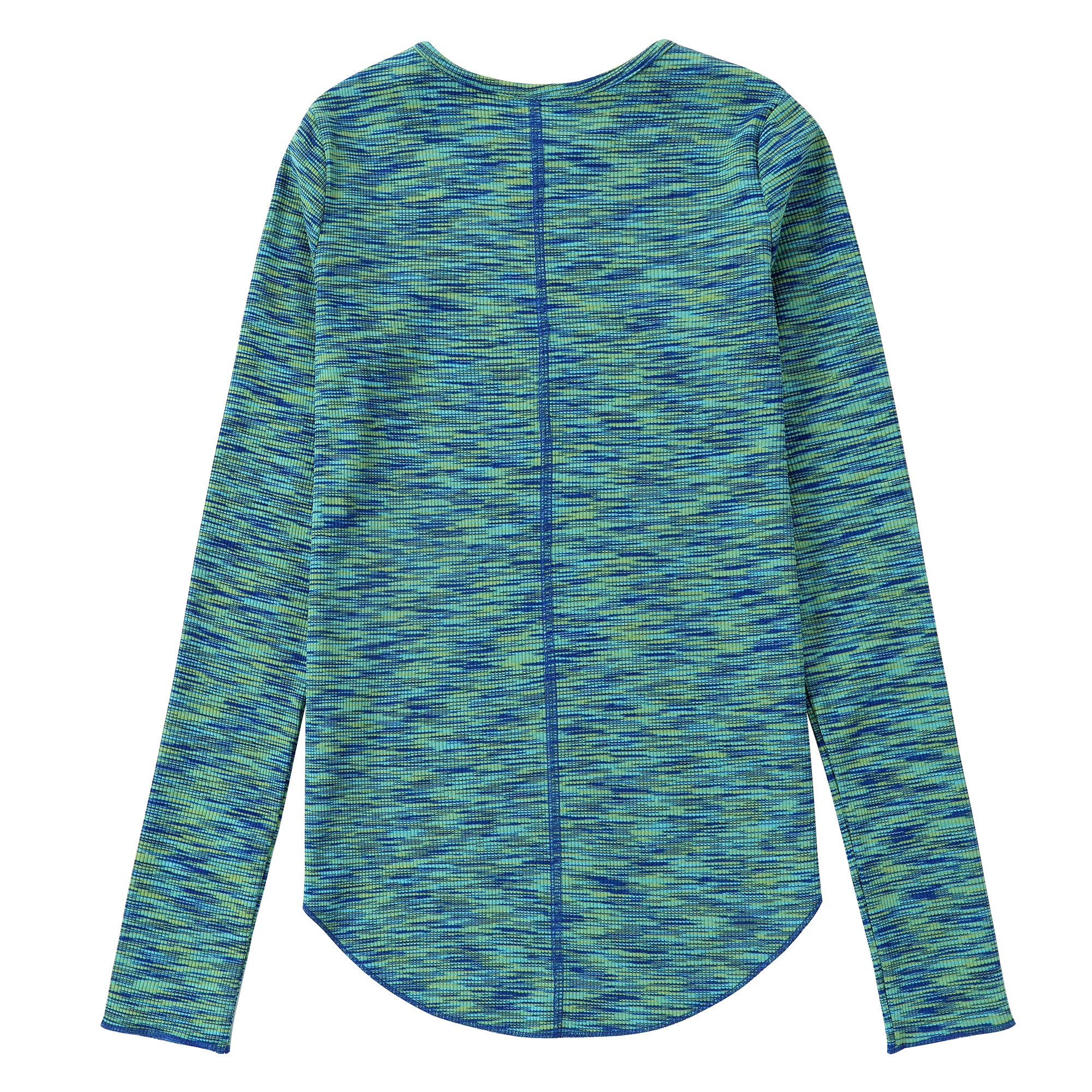 Green & Blue Space-Dyed T-Shirt - Image 3