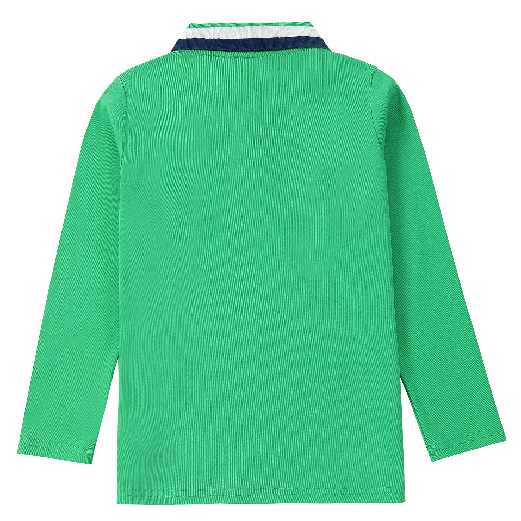 Green / Navy Trim Polo - Image 5