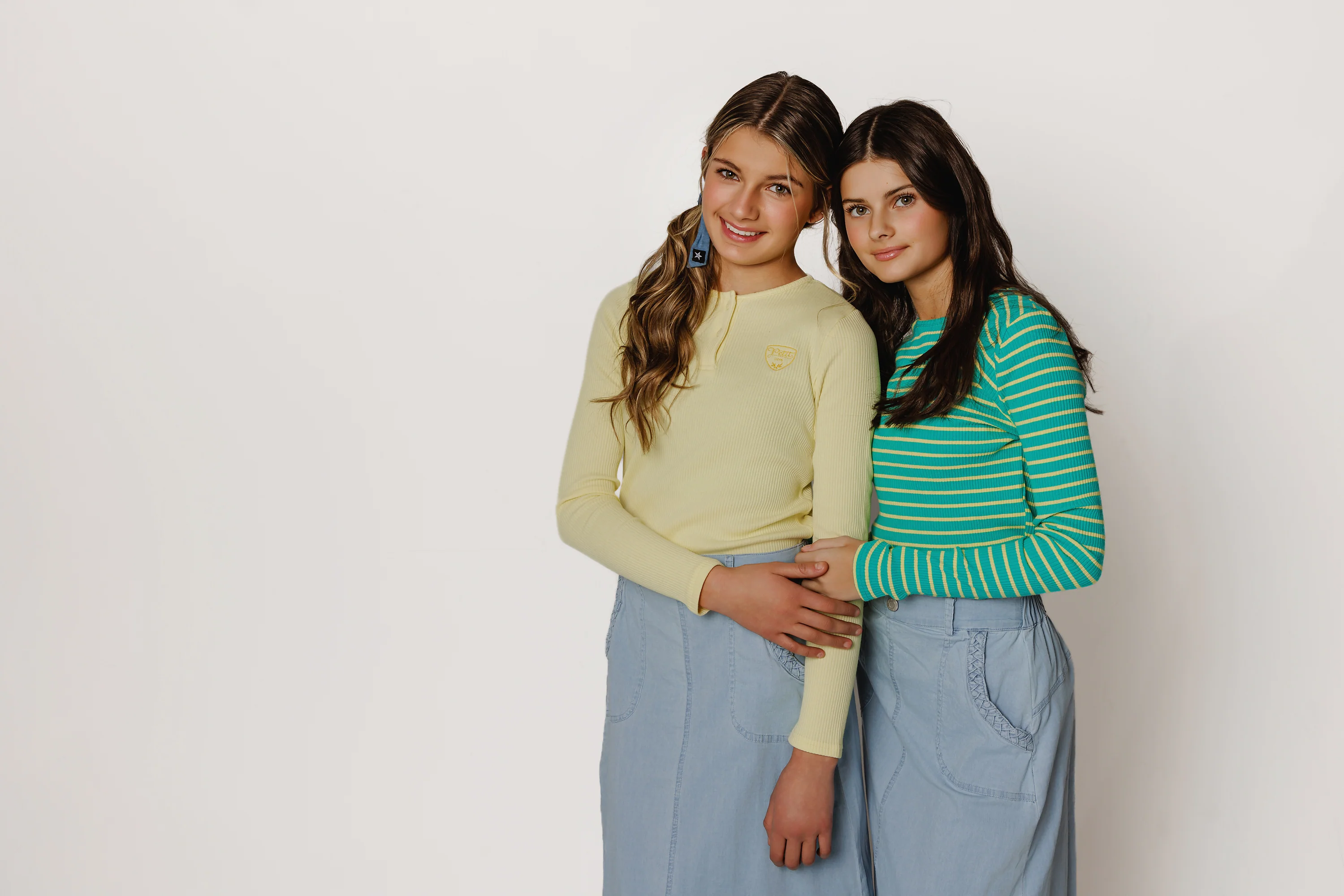 Mint & Yellow Striped T-Shirt - Image 3