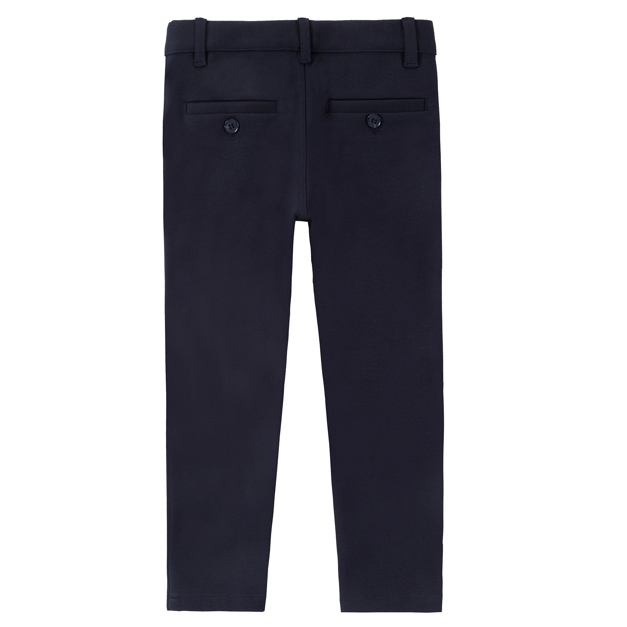 Navy Pique Pants- Matches Blazer - Image 3