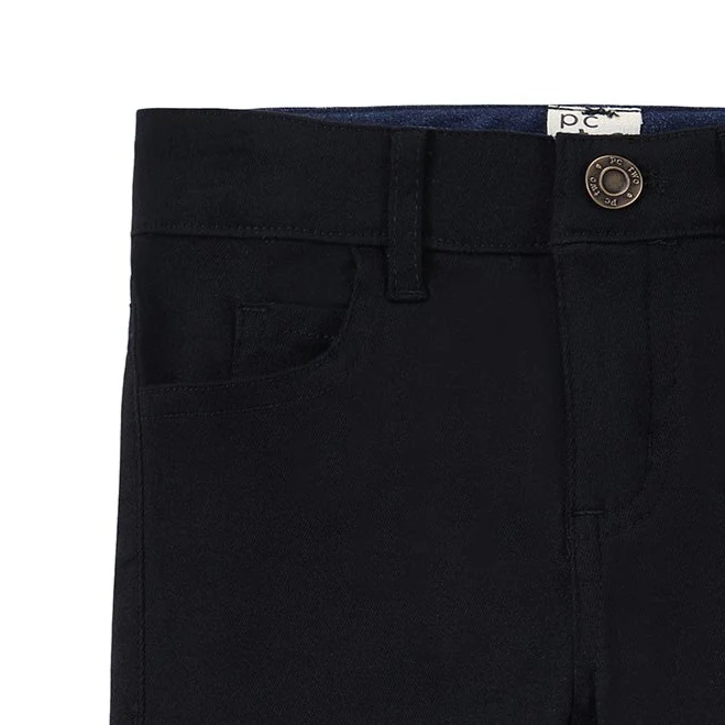 Black Chino Patch Pocket Pants - Image 4
