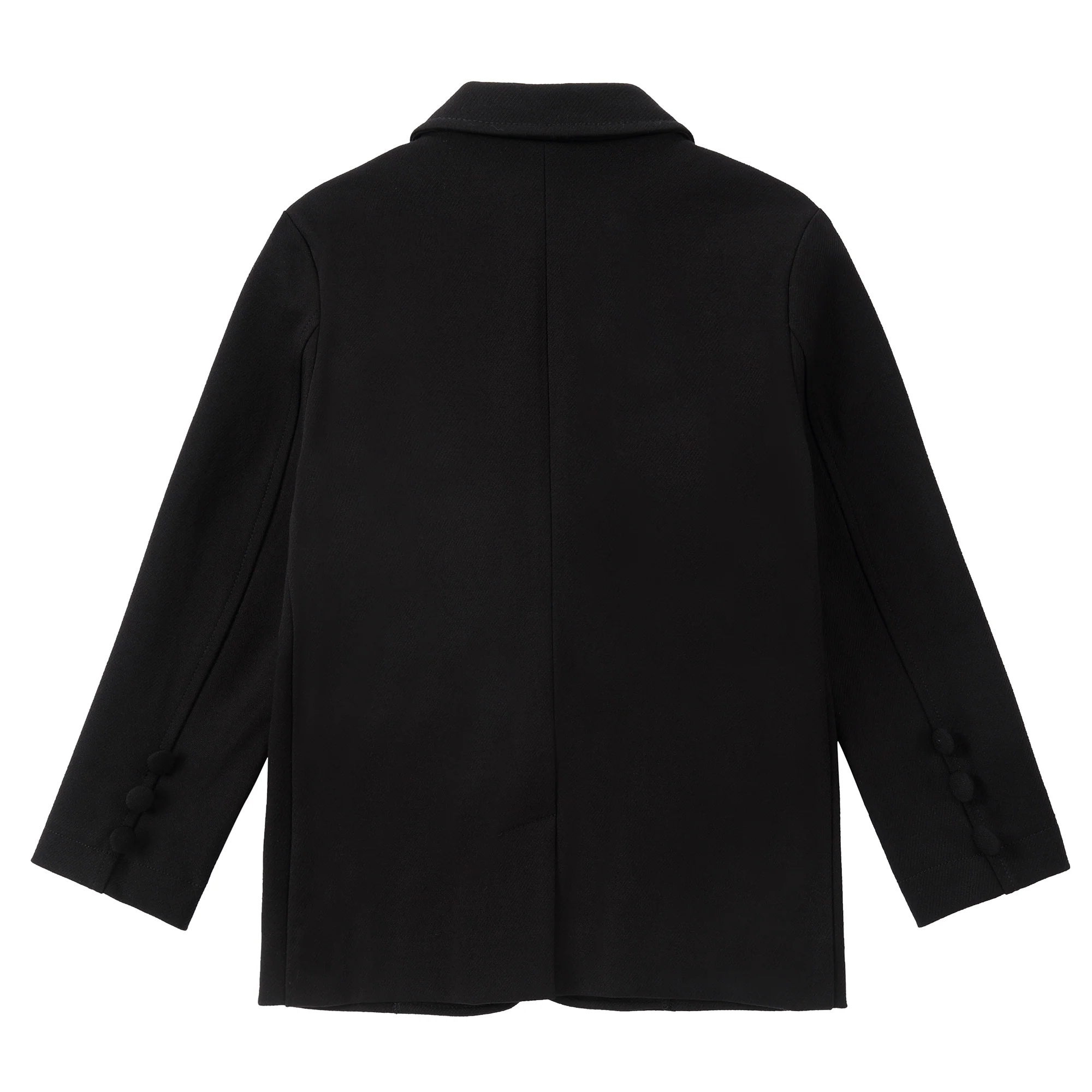 Black Stretch Emblem Blazer - Image 3