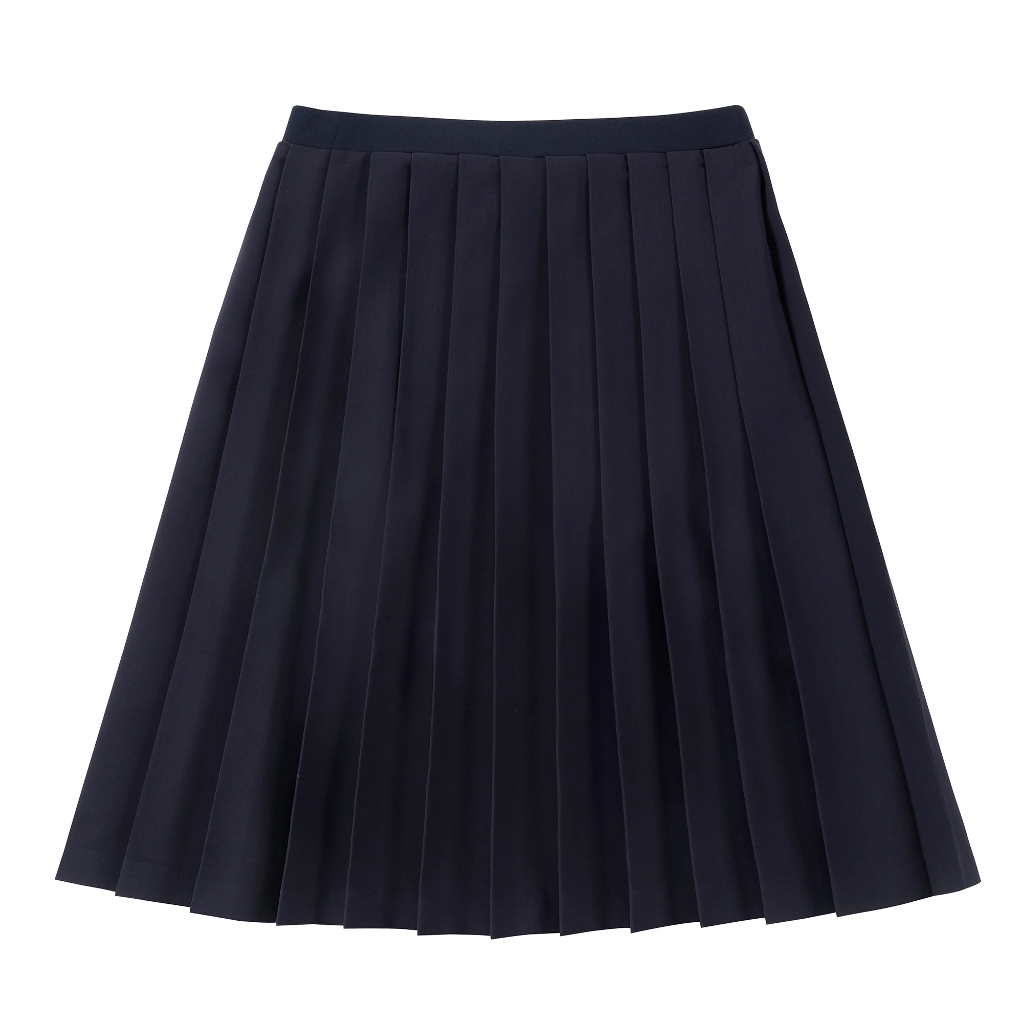 Teens Stretch Navy Pleated Skirt - Image 3
